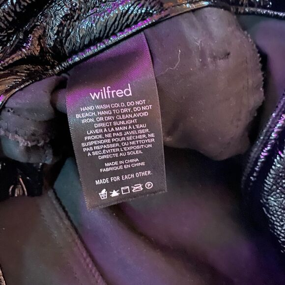 Aritzia Wilfred Melina Vegan black Leather Pants - Picture 4 of 7